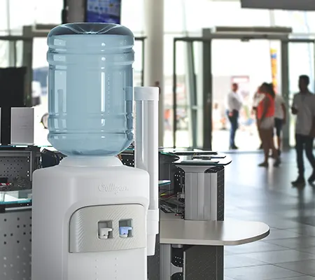 Culligan water cooler in modern office