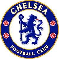 Chelsea Football Club logo with blue lion and insignia.